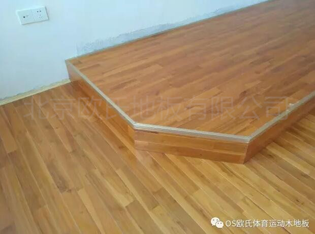 江西鷹潭第五中學的籃球場木地板，舞蹈房木地板，音樂房木地板案例圖2