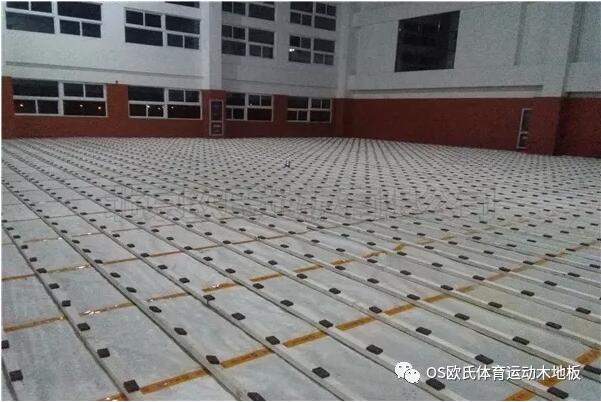 江蘇常州溧陽市南渡鎮體育館運動木地板案例