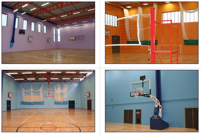 體育館的墻壁裝飾成什么顏色好？