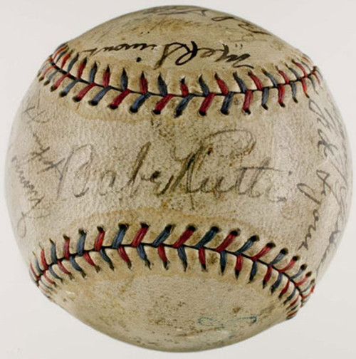 貝比魯斯簽下1933年全明星賽主場球 貝比魯斯簽下1933年全明星賽主場球