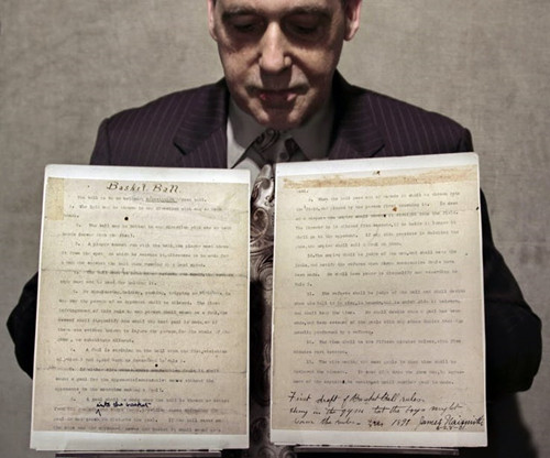 詹姆斯奈史密斯的1891年籃球規(guī)則 詹姆斯奈史密斯的1891年籃球規(guī)則