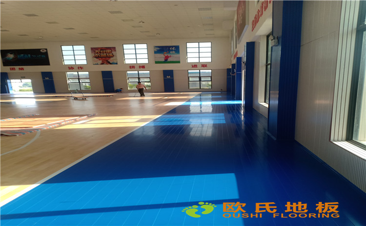 廣西安能籃球館木地板項目案例