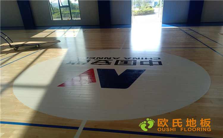 廣西安能籃球館木地板項目案例