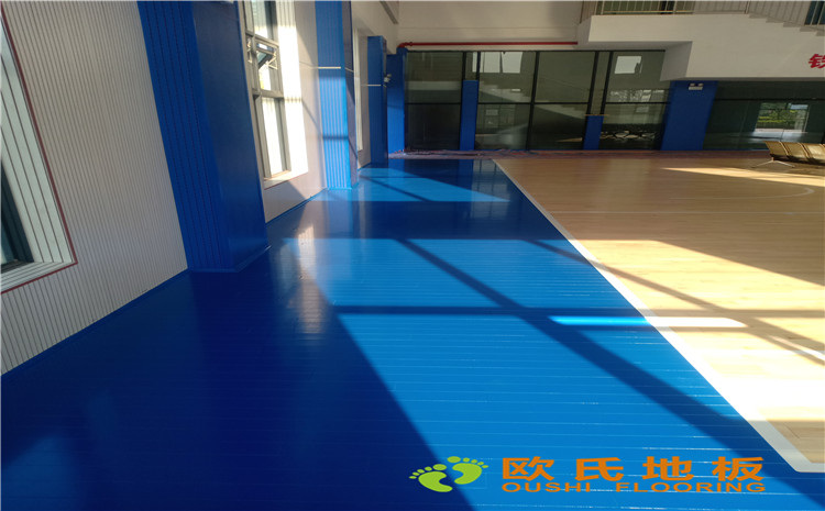 廣西安能籃球館木地板項目案例