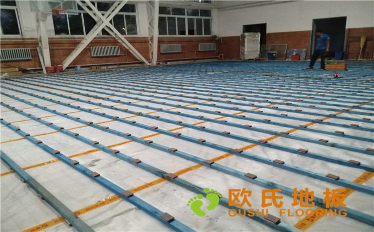 內(nèi)蒙古呼和浩特賽罕區(qū)師范大學(xué)體育學(xué)院訓(xùn)練館運(yùn)動(dòng)木地板案例-歐氏運(yùn)動(dòng)木地板