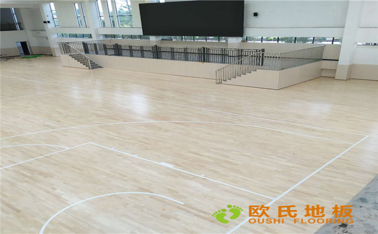 贛州市寧都縣城關小學九章路校區體育館木地板-歐氏運動木地板