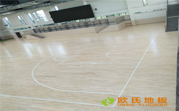 贛州市寧都縣城關小學九章路校區體育館木地板-歐氏運動木地板