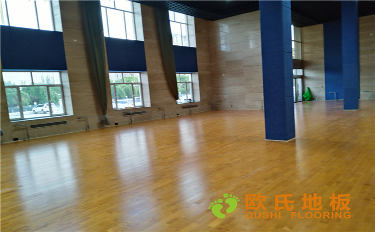 內蒙古赤峰市**稅務總局職工活動中心木地板案例-歐氏運動木地板