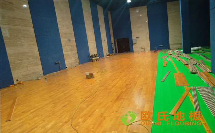 內蒙古赤峰市**稅務總局職工活動中心木地板案例-歐氏運動木地板