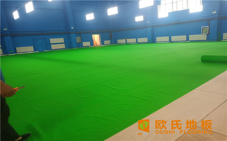 烏魯木齊北京北路東風花苑小區個人羽毛球館木地板項目-歐氏運動木地板
